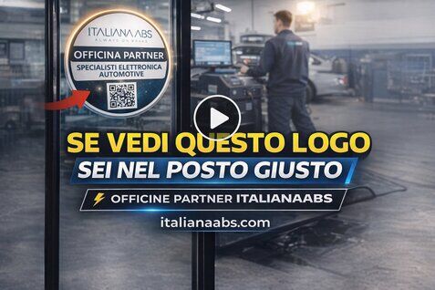 Se trovi questo logo, vuol dire che sei nel posto giusto! Scopri la rete Officine Partner ItalianaABS: officine specializzate nella diagnosi e riparazione di ABS, centraline auto ed elettronica automotive. Professionalità, diagnosi avanzata e collaborazione con il centro specializzato ItalianaABS. 