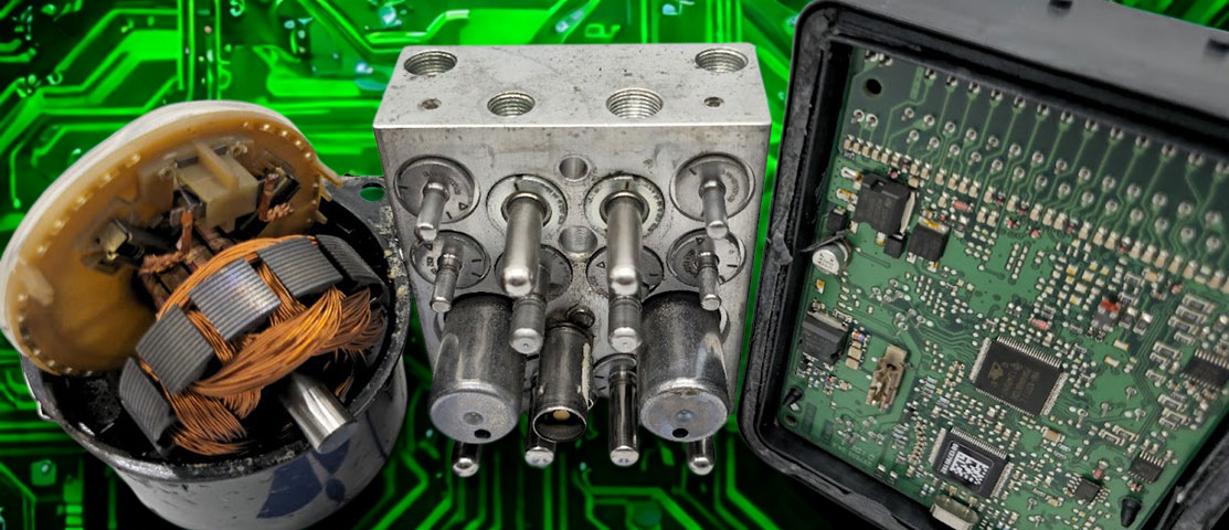 ItalianaABS.com ripariamo la maggior perte dei dispositivi ABS Automotive per guasti alla pompa idraulica, gruppo idraulico e parte elettronica di comando.