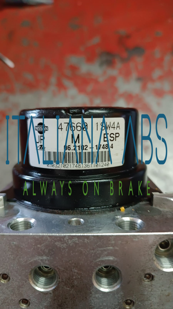 Centralina ABS NISSAN, codici identificativi: 06210217484 476601SW4A 06210959083