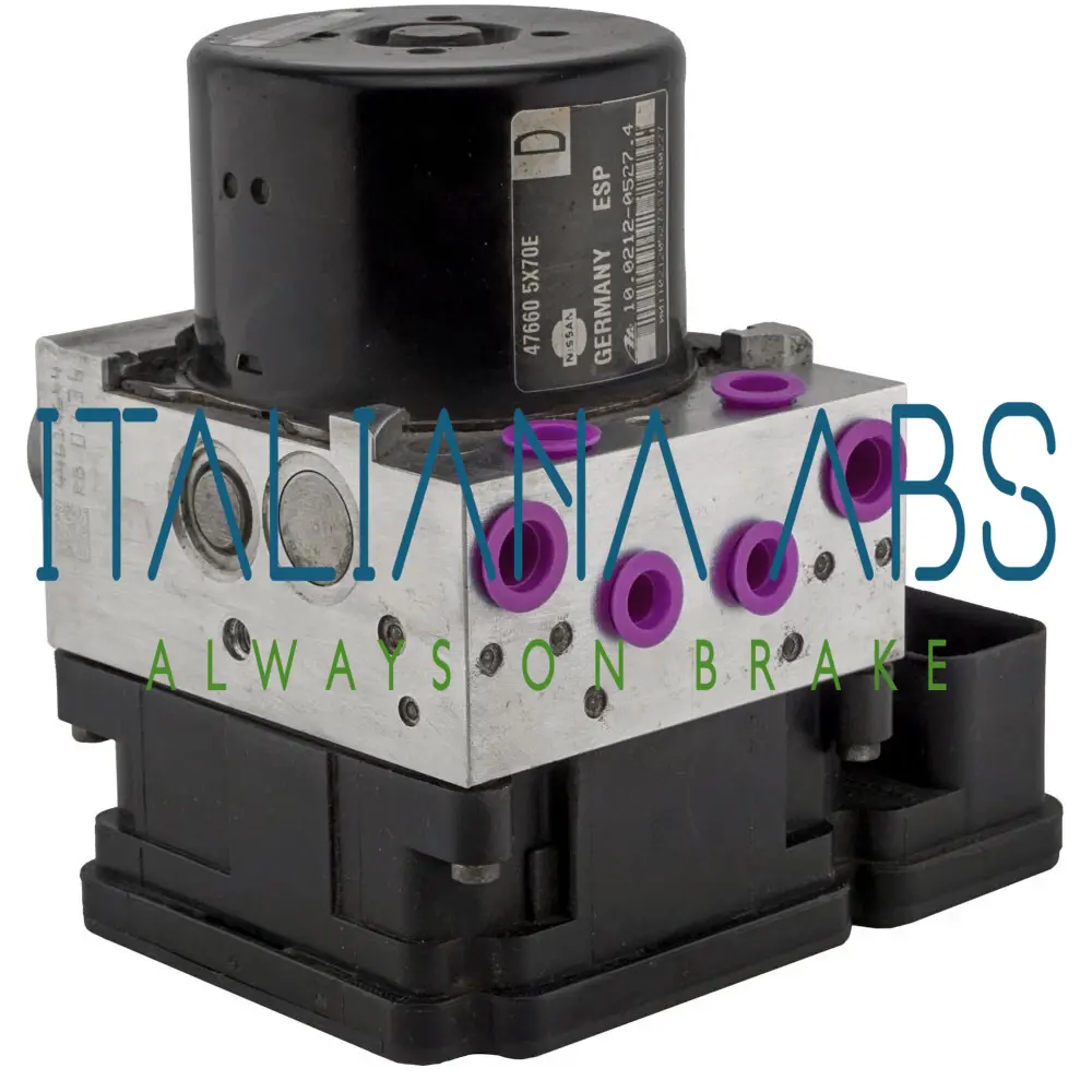 Centralina ABS NISSAN, codici identificativi: 476605X70E 10021205274 10092633913