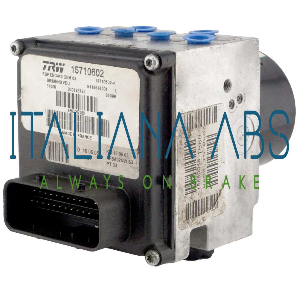 Centralina ABS PEUGEOT, codici identificativi: 9660067280 15710602 15710502A